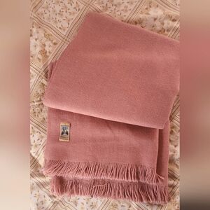 Kenwood Pink Fringe Throw Blanket